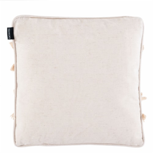 Braxton Pillow 16" x 16" in Cream Perspective: top