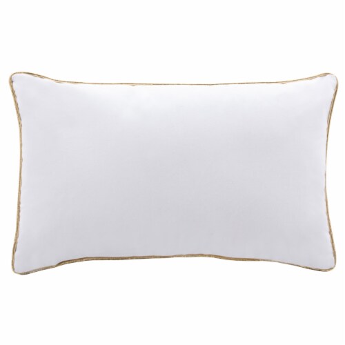 Fa La La Pillow 1 X 1 8 in Beige Red 12 x 20 in Mariano s