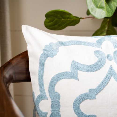 Safavieh Daciana Pillow - White Perspective: top