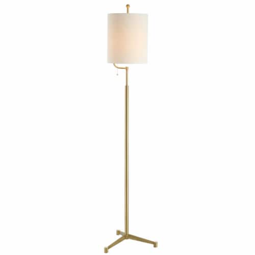 SAFAVIEH Ezekiel Floor Lamp | Brass | Perspective: top