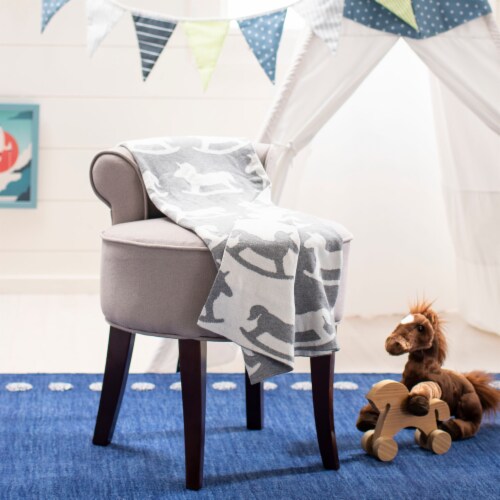 Safavieh Rocky Baby Throw - Grey Perspective: top