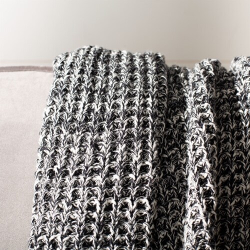Safavieh Tensley Throw - Black Perspective: top