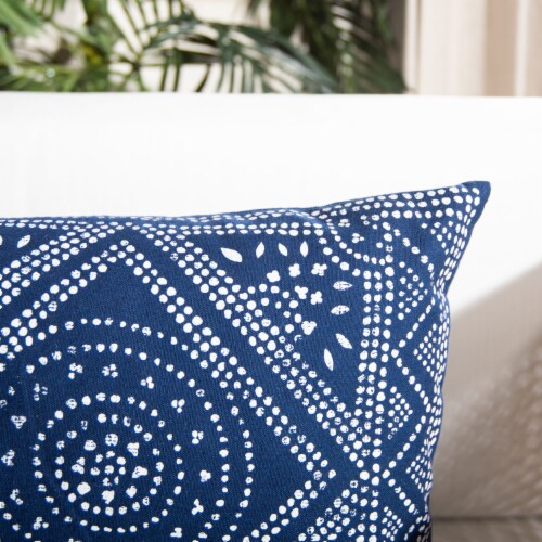Valenti Pillow 12" x 36" in Blue Perspective: top