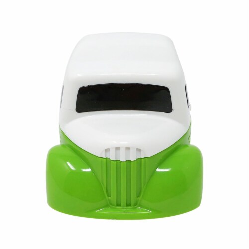 Wrapables Cute Portable Mini Vacuum Cleaner for Home and Office, Green Truck Perspective: top
