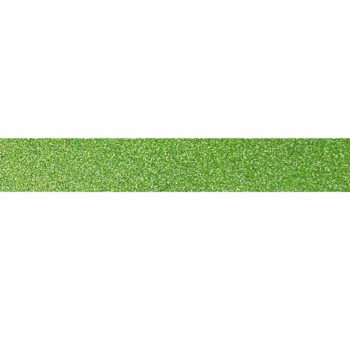 Wrapables Decorative Glitter Washi Masking Tape, Olive Perspective: top