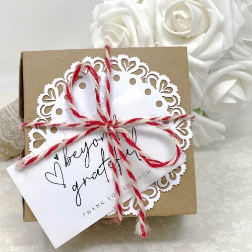 Wrapables 2.1  x 3.5  Thank You Cards for Small Business, Weddings, 120pcs, Beyond Grateful Perspective: top