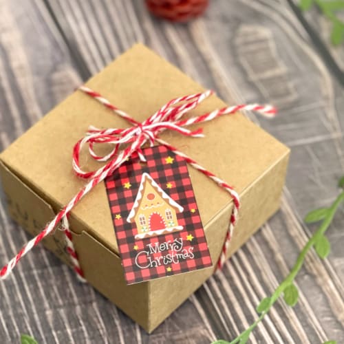 Wrapables Christmas Holiday Gift Tags/Kraft Hang Tags with Jute Strings, 1  - Fry's Food Stores