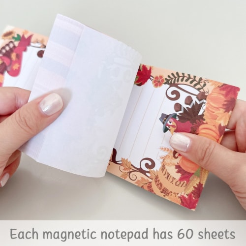 Wrapables Magnetic Refrigerator Memo Notepads (Set of 3), Holidays Perspective: top