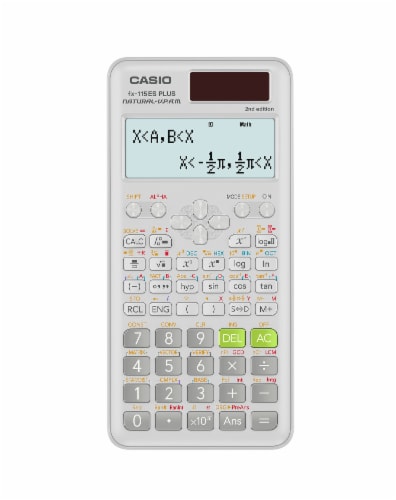 Casio Scientific FX-115 Calculator - White Perspective: top