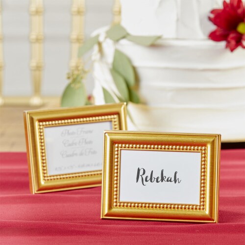 Gold frame store place card holders