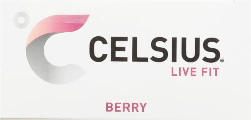 Celsius® Live Fit Berry Workout Supplement Perspective: top