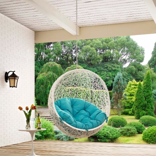 Swing chair with stand white best sale
