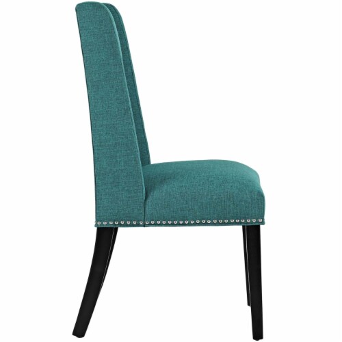 Baron Dining Chair Fabric Set of 4 - Teal Perspective: top