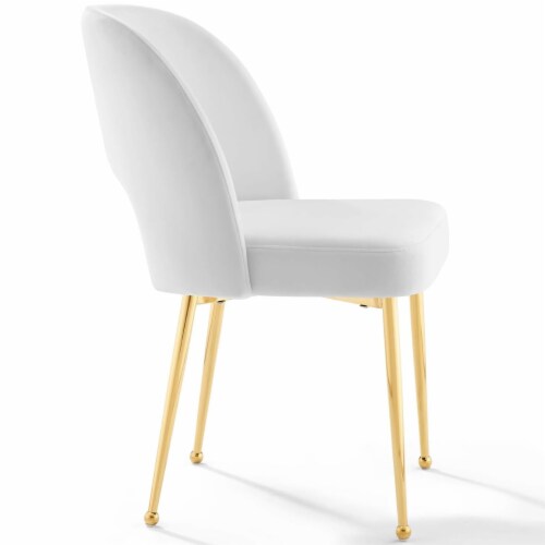 Modway Furniture EEI-3836-WHI Rouse Dining Room Side Chair, White Perspective: top