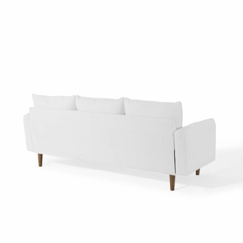 Revive Upholstered Right or Left Sectional Sofa White Perspective: top