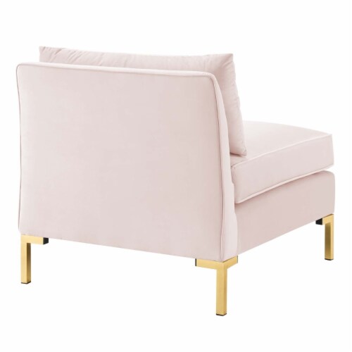 Modway Furniture EEI-3986-PNK Ardent Performance Velvet Armless Chair, Pink Perspective: top