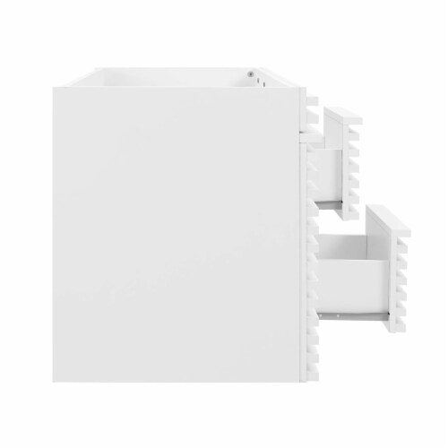 Render 48 Wall-Mount Bathroom Vanity Cabinet-EEI-5867-CHA white Perspective: top