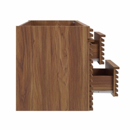 Render 48 Wall-Mount Bathroom Vanity Cabinet-EEI-5867-CHA walnut Perspective: top