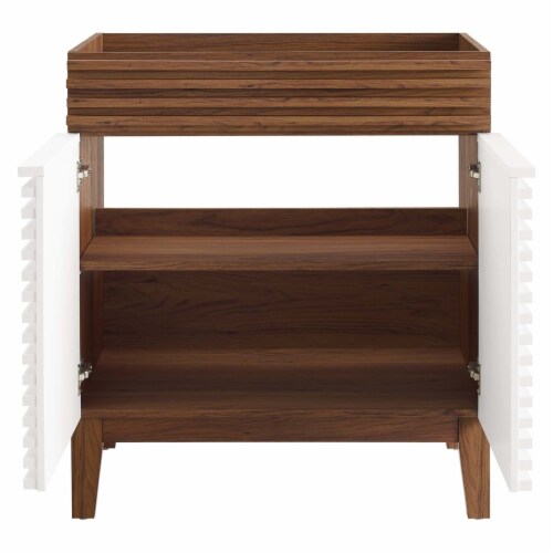 Render 30 Bathroom Vanity Cabinet-EEI-4851-WHI-WAL Perspective: top