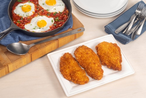 Farmer Focus® Organic Free-Range Boneless Skinless Thin Sliced Chicken Breasts Perspective: top