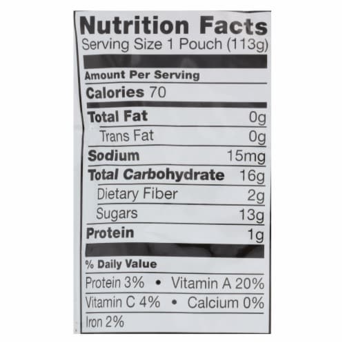 Plum Organics® Peach Banana & Apricot Stage 2 Baby Food Pouch Perspective: top