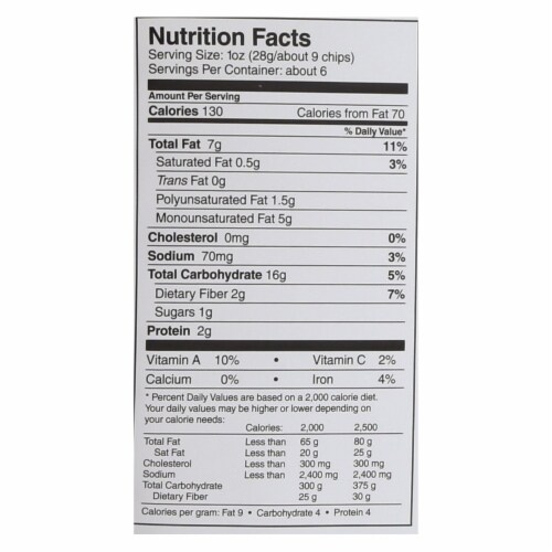 Late July® Organic Sweet Potato Multigrain Tortilla Chips Perspective: top