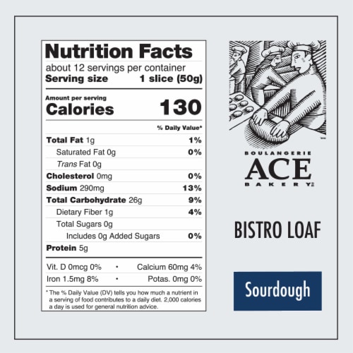ACE Bakery® Sourdough Bistro Loaf Perspective: top