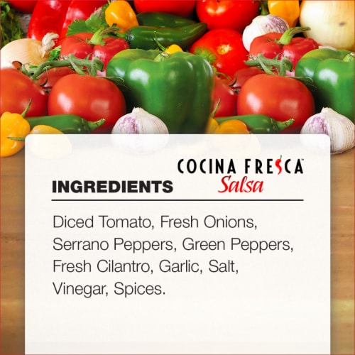 Cocina Fresca Cantina Style Medium Serrano Salsa Perspective: top