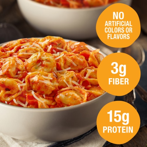 Evol Three Cheese Tortellini Frozen Meal Perspective: top