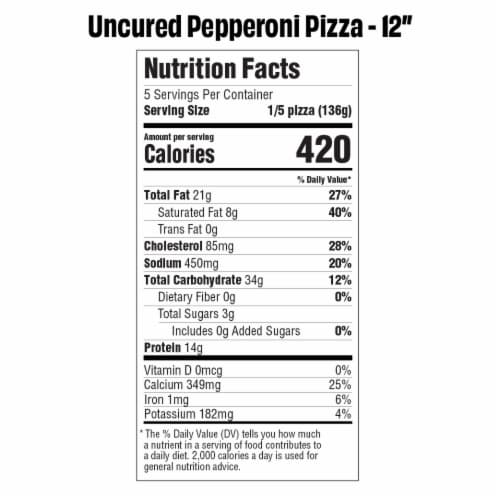 Against the Grain® Gluten Free Original Crust Frozen Pepperoni Pizza Perspective: top