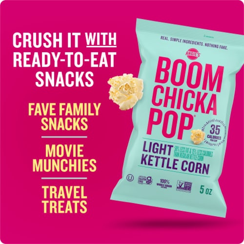 Angie's Boomchickapop Light Kettle Corn Popcorn Perspective: top