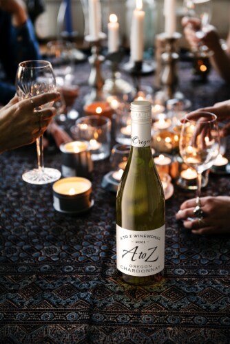 A to Z Wineworks Chardonnay Oregon White Wine Perspective: top