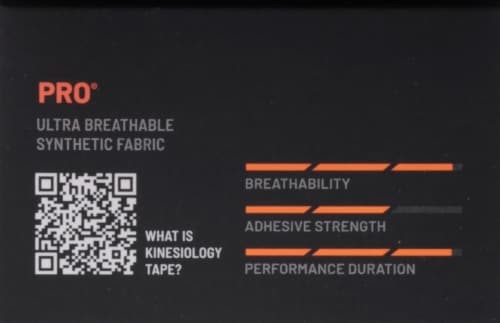 KT Tape™ Pro Therapeutic Tape Strips - Black Perspective: top