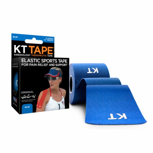 KT Tape Blue Elastic Sports Tape Perspective: top