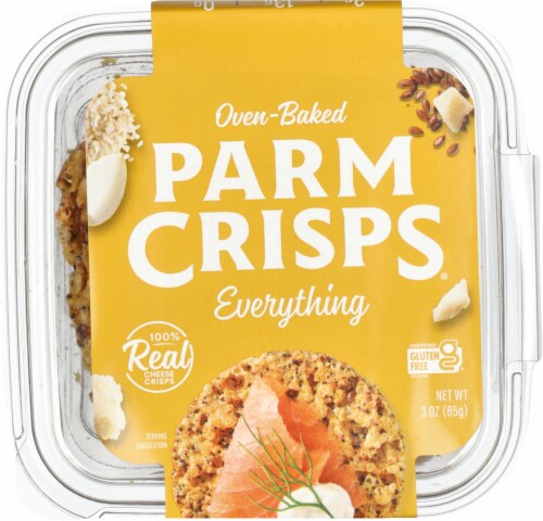 ParmCrisps Oven-Baked Everything Parmesan Crisps Perspective: top