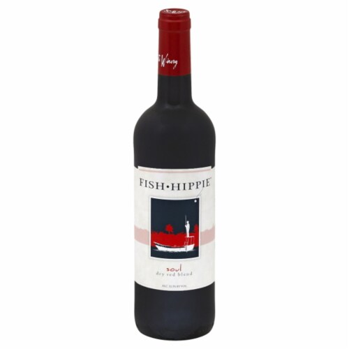 Old North State Winery Fish Hippie® Soul Dry California Red Blend Wine Perspective: top