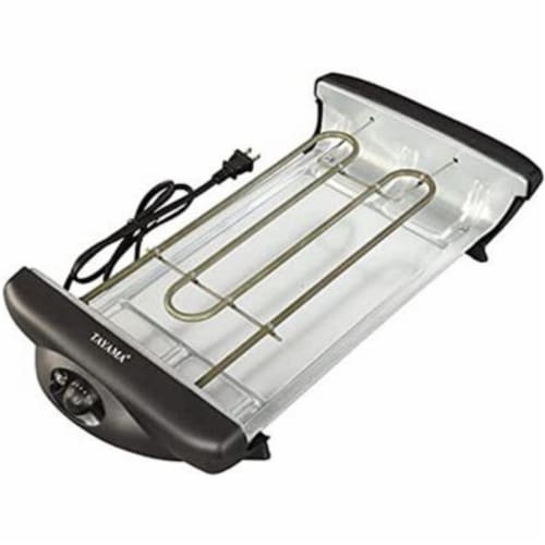 Tayama TG-821 Electric Griddle with Glass Cover Perspective: top