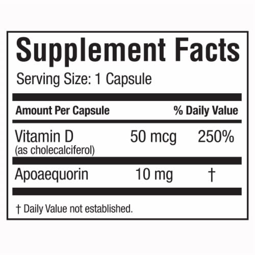 Prevagen® Regular Strength For Your Brain Dietary Supplement Capsules 10mg Apoaequorin Vitamin D Perspective: top