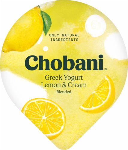 Chobani® Whole Milk Lemon & Cream Blended Greek Yogurt Perspective: top