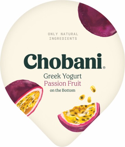 Chobani® Passion Fruit on the Bottom Greek Yogurt Cup Perspective: top
