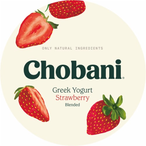 Chobani® Non-Fat Strawberry Greek Yogurt Perspective: top