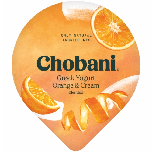 Chobani® Orange & Cream Blended Greek Yogurt Perspective: top