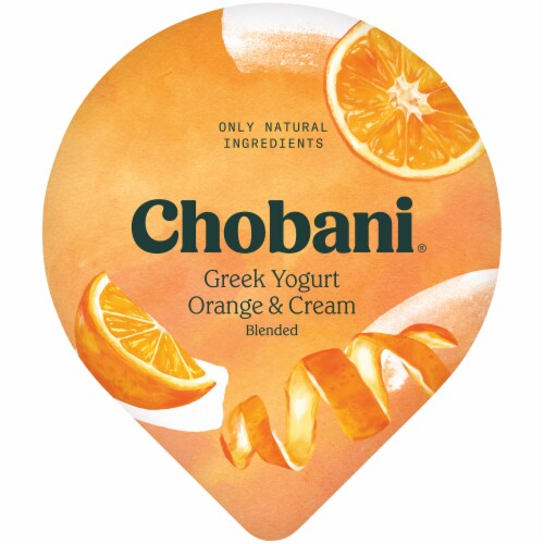Chobani® Orange & Cream Greek Yogurt Cup Perspective: top