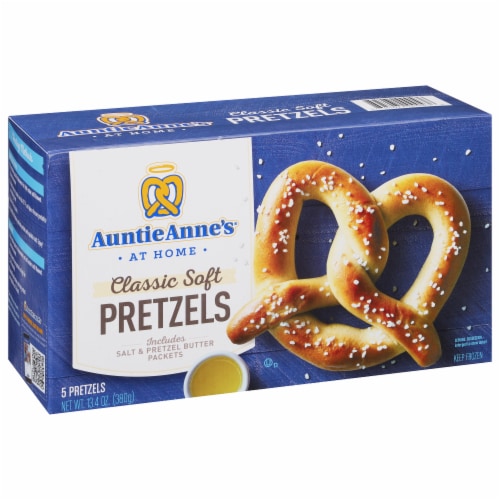 Auntie Anne's® Classic Soft Pretzels Frozen 5 Ct Perspective: top