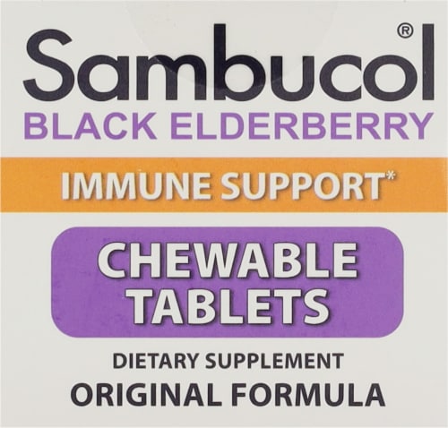 Sambucol® Black Elderberry Chewable Tablets Perspective: top