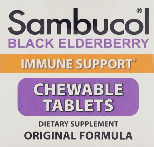 Sambucol® Black Elderberry Chewable Tablets Perspective: top