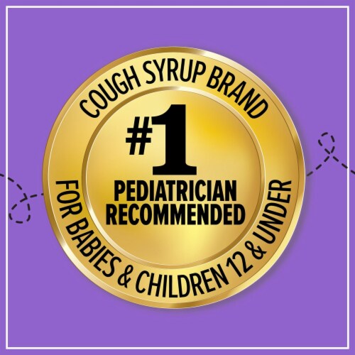 Zarbee's® Baby Natural Grape Flavor Cough Syrup + Immune with Agave Perspective: top