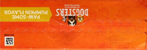 Dogsters Paw-Some Pumpkin Flavor Ice Cream Style Treats For Dogs Perspective: top