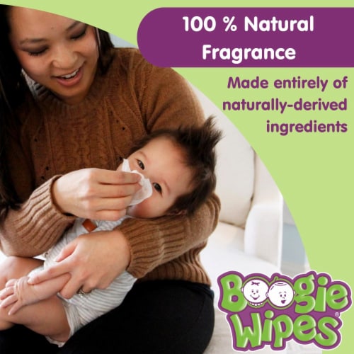 Boogie Wipes® Fresh Scent Gentle Saline Nose Wipes Perspective: top