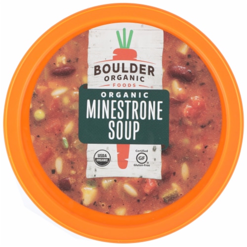 Boulder Organic Foods® Gluten Free Garden Minestrone Soup Perspective: top